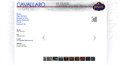 Desktop Screenshot of cavallarosigns.com